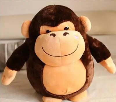 55 см милая кукла Gorilla плюшевая игрушечная обезьяна черный коричневый подарок на
