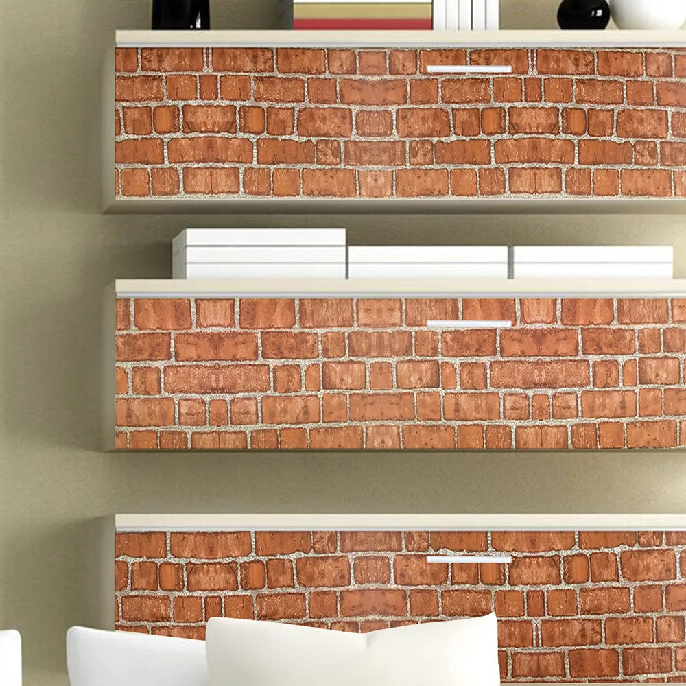 3D стимуляция послеротовой кирпичной кладки искусственные камни обои в