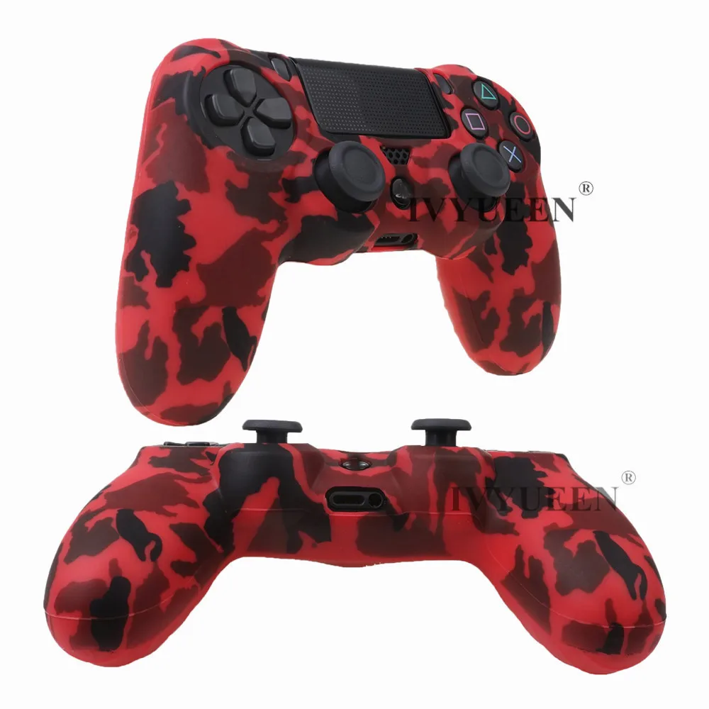 IVYUEEN для sony playstation 4 PS4 Pro тонкий контроллер силиконовый чехол защитная кожа с аналоговой рукояткой для PS4 DS4 геймпад