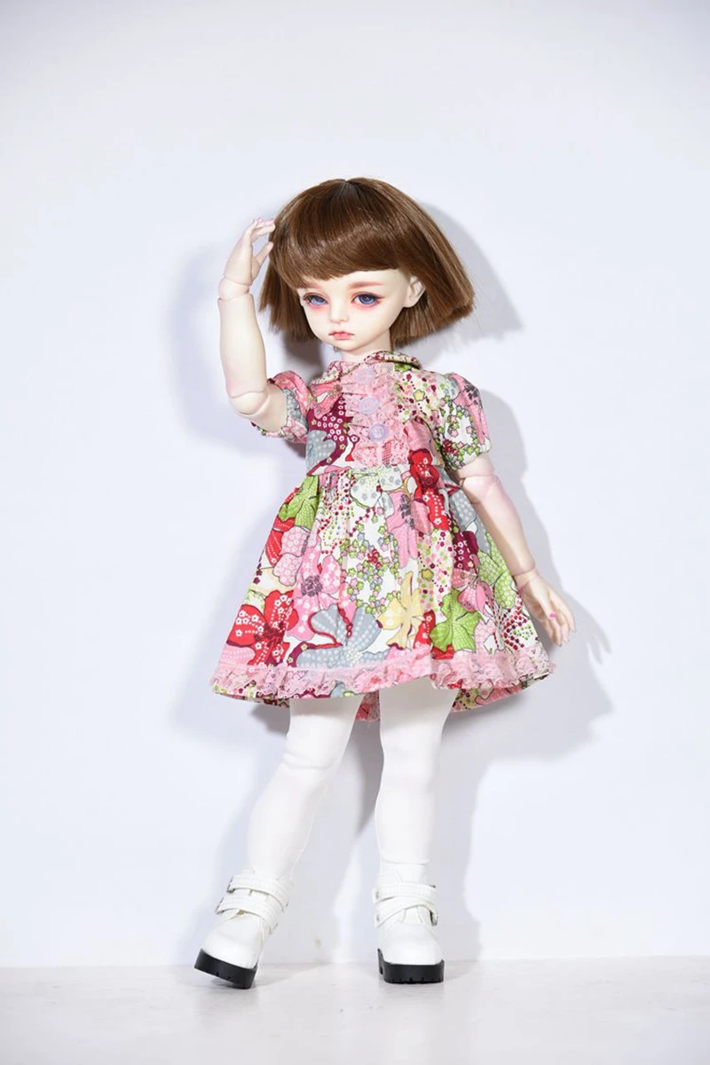 1/4 Одежда для кукол модное милое платье и белые колготки для BJD аксессуары для кукол SD для цветочного платья куклы тканевые Игрушки для девочек подарок