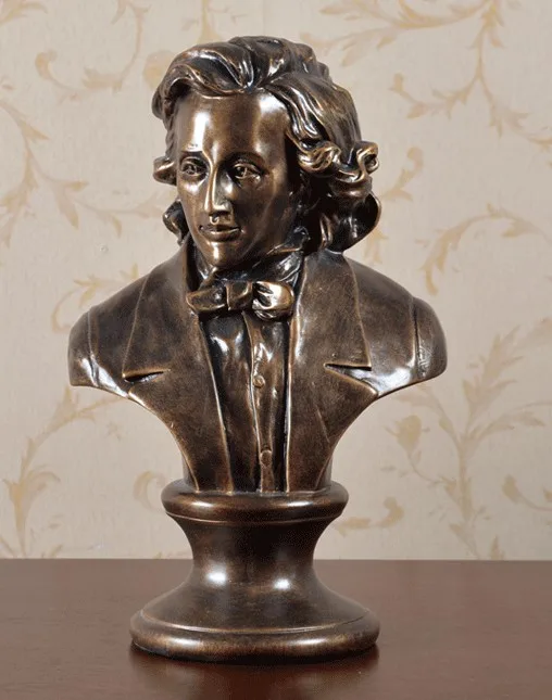 

Chopin musicians head decoration type sitting room artwork Piano ornament sculpture head figure sculpture statues Home