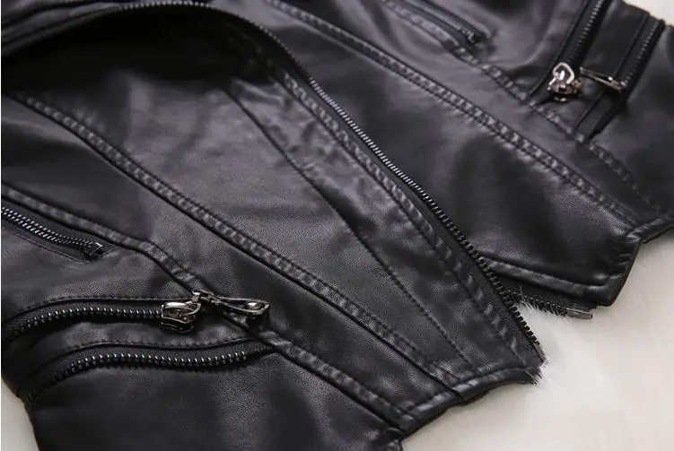 

2019 Autumn And Winter Leather Jacket Women Slim Plus Size 5XL Women's Leather Clothing Coat Short Design Leather Coat Lady A725