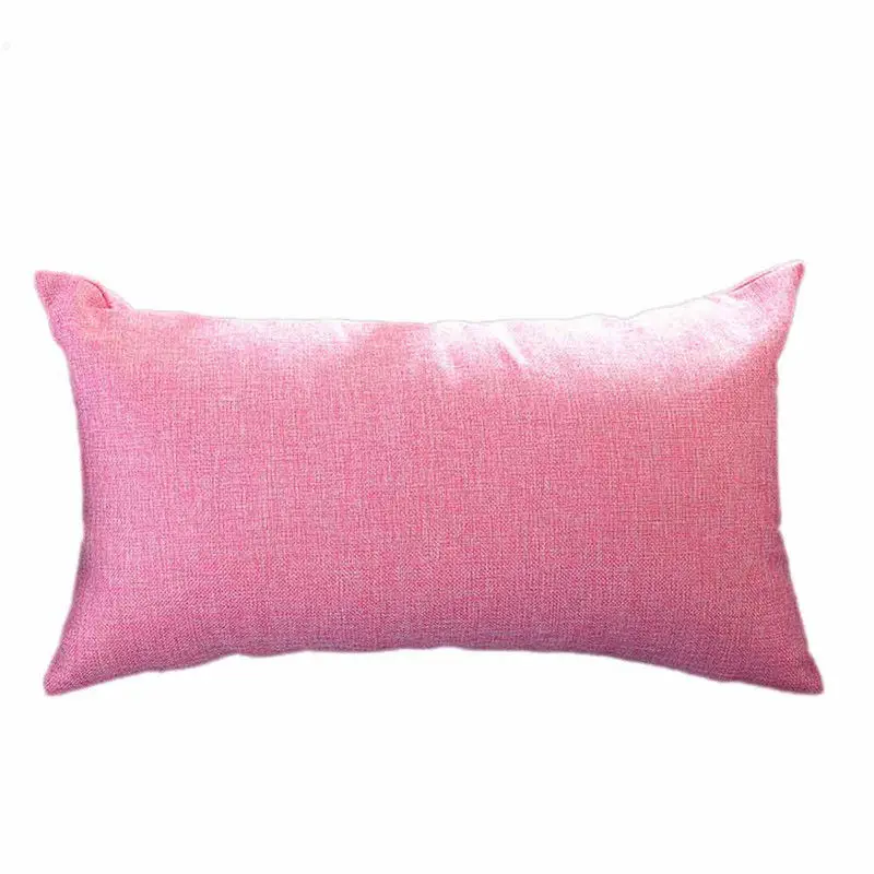 Cushion cover Чехол для подушки Чехол 30*50 Прямоугольник Наволочка на подушку шелковая Подушка Чехол L4 - Цвет: Cushion cover