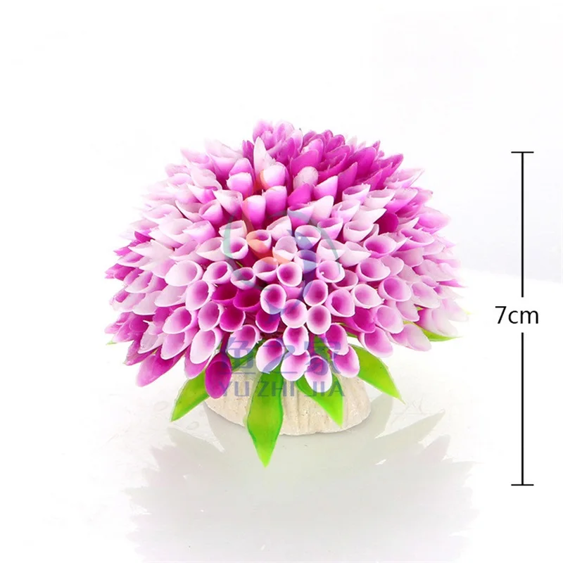 7cm 6Color PVC Coral Underwater Artificial Aquatic Plant Ornaments Aquarium Fish Tank Green Water Grass Landscape Decoration | Дом и сад
