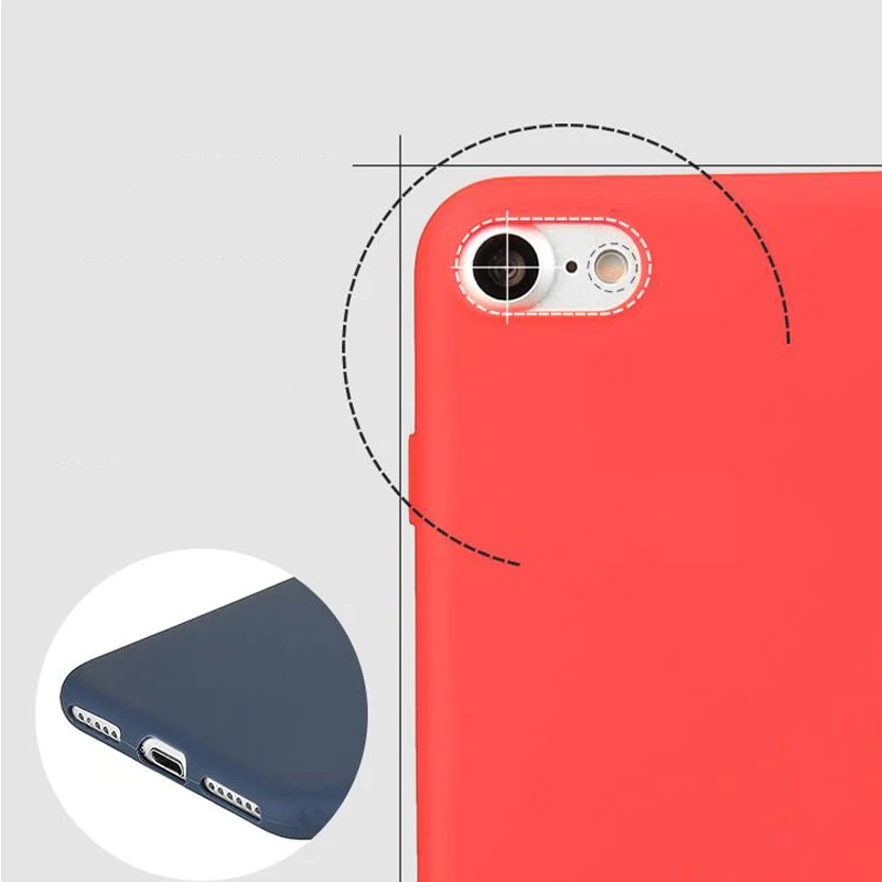 Спс дешевый мягкий iphone 6 S чехол для 5 конфеты твердые coque силикон 7 вернуться тпу