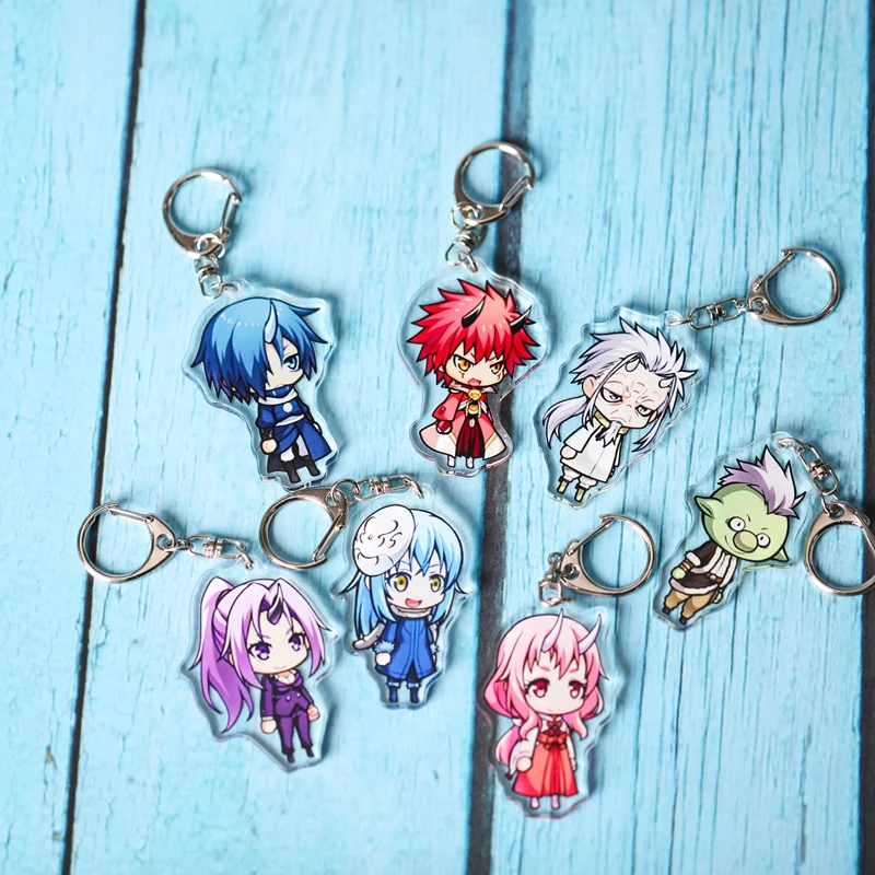 Аниме Tensei Shitara Suraimu Datta Ken Rimuru Tempest benimaru shuna shion акриловый брелок для ключей Брелоки