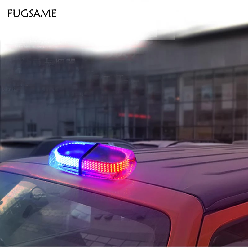 Магнитный светодиодный фонарь FUGSAME для автомобиля грузовика на крышу красный и