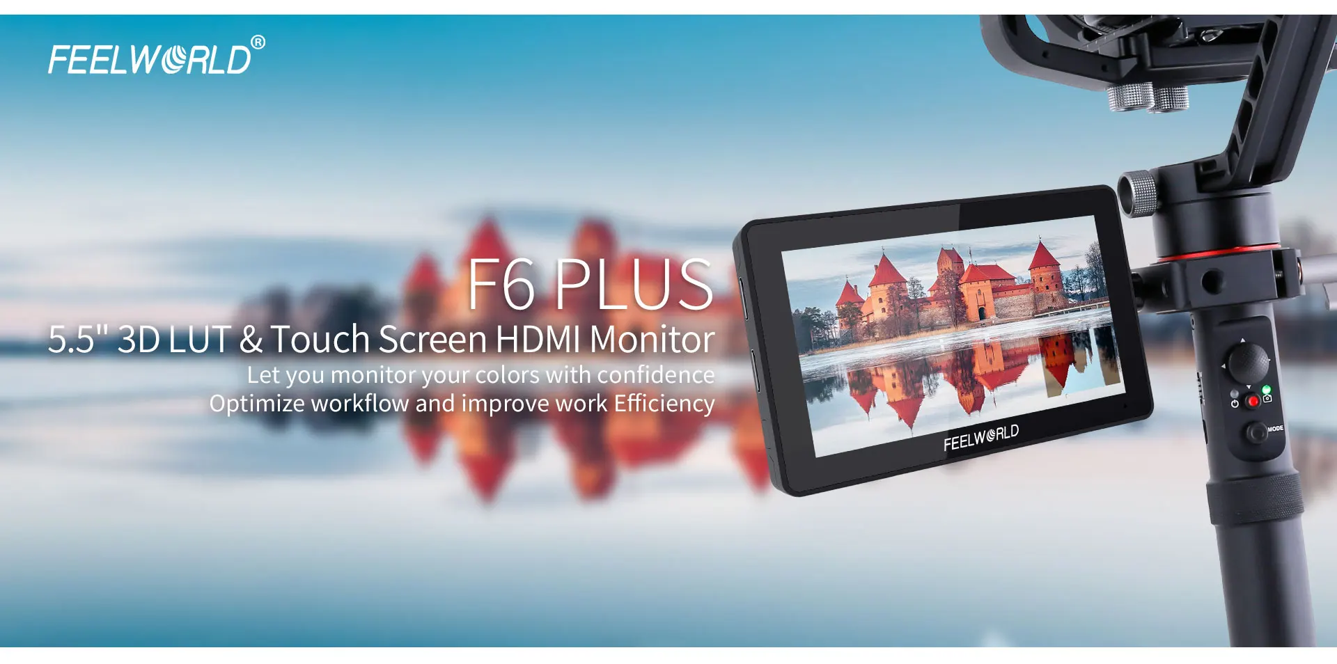Feelworld F6 Plus Monitor 5.5 Inch Touch Screen Director 4 Monitor DSLR Camera Micro Single Video Field Display for Canon Nikon