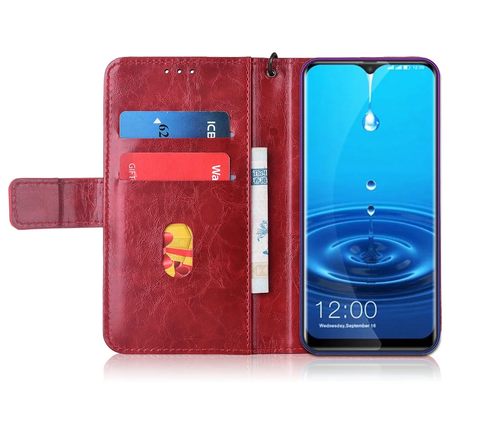 Кожаный чехол-книжка для Leagoo M13 Fundas с цветочным принтом 100% специальный