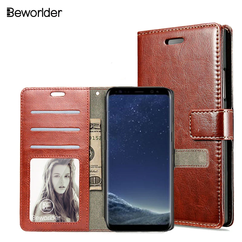 Чехол Beworlder для Samsung Galaxy S8 Plus роскошная фоторамка бизнес кошелек кожаный чехол с