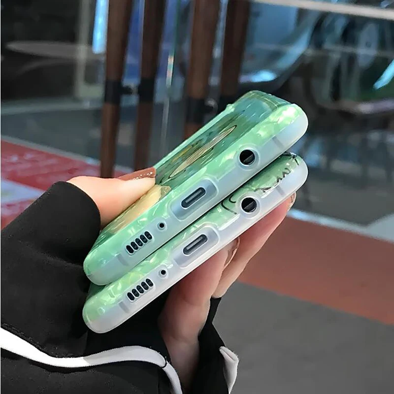 YHBBCASES мягкие чехлы с рисунком крокодила для Samsung Galaxy S8 S9 S10 Plus Модный чехол ракушка