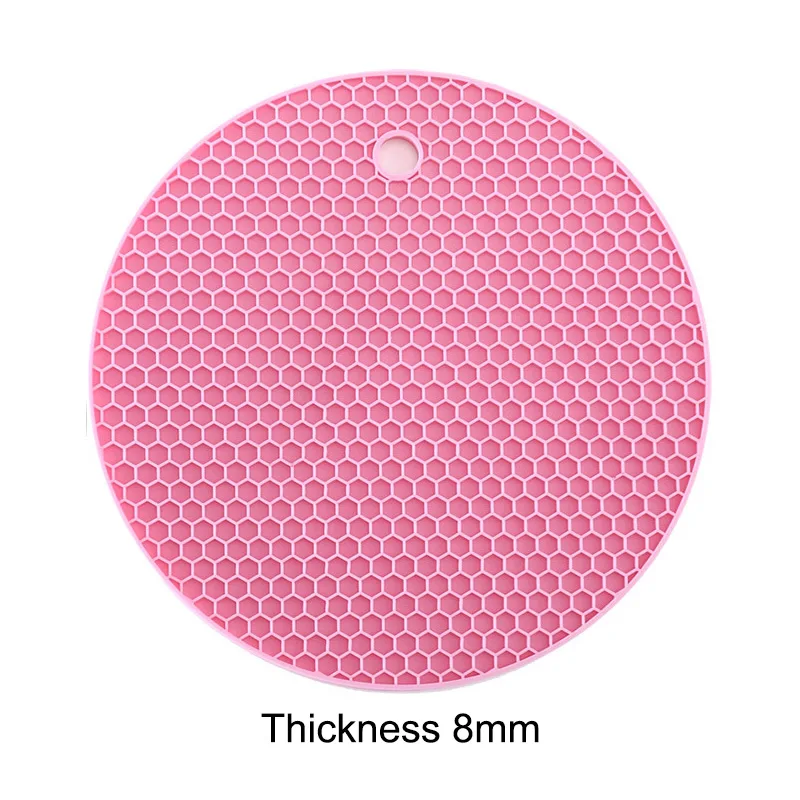 8mm Pink Силиконовая чашка коврик красочные желе фрукты форма подставка Творческий нескользящий изоляционный коврик термостойкие подставки - Цвет: 8mm Pink