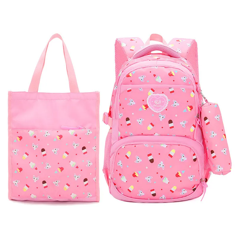 3 шт./компл., школьные сумки, школьный ранец, модные детские милые рюкзаки для детей, подростков, девочек, школьников, рюкзак с принтом