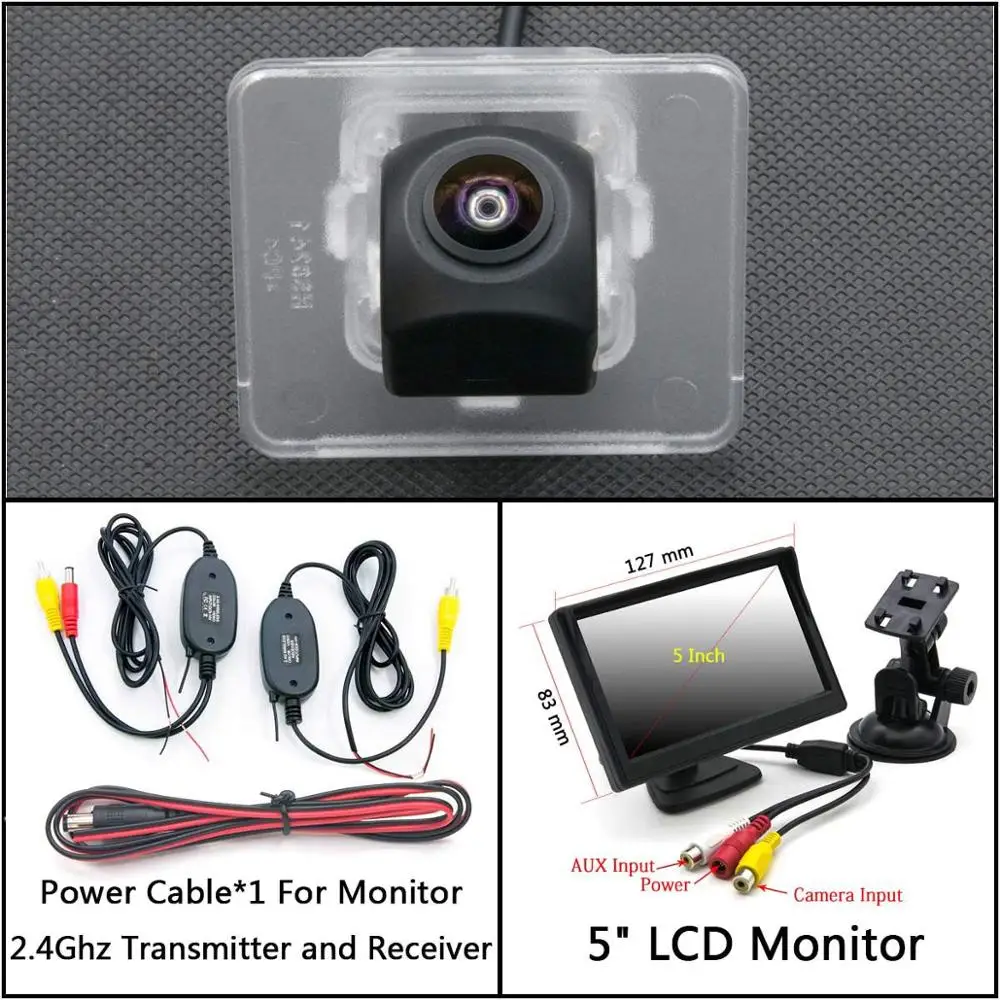 C Wireless 5inch LCD 175 градусов HD резервная камера заднего вида для Kia Optima K5 2010 2011 2012 2013 Cerato k3 2013~ автомобильный монитор - Название цвета: C Wireless 5inch LCD