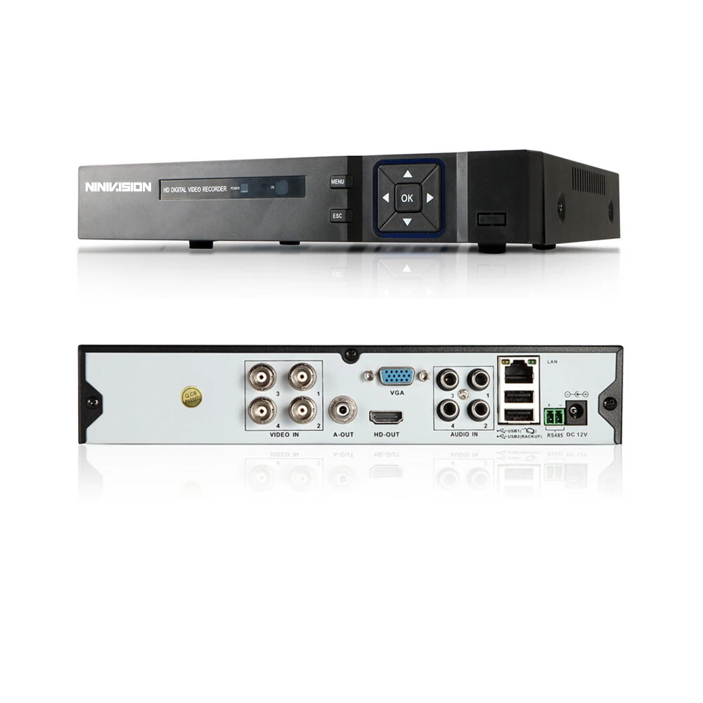 Домашняя система безопасности 4CH HD-TVI 1080P DVR 4 шт. 2000TVL 720P 1.0MP камера ночного видения для наружного наблюдения Водонепроницаемая камера