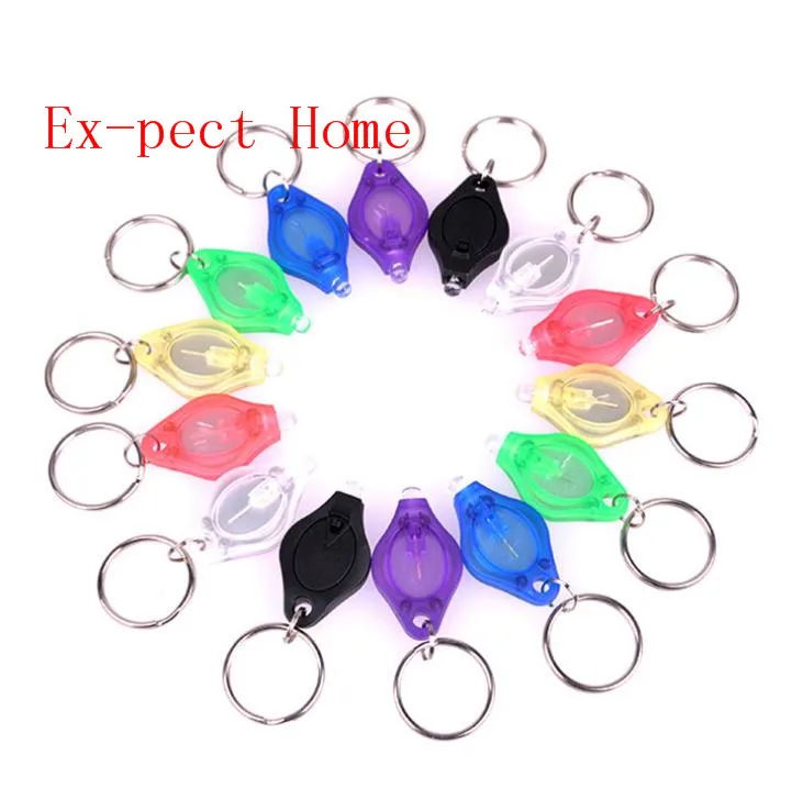 DHL Бесплатная доставка 400 шт./лот светодиодный брелок с УФ фонариком красочный