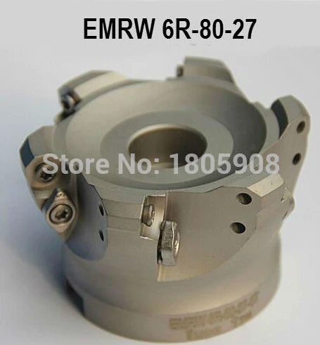 Фреза Торцевая EMRW 6R 80 27 6T индексируемая плоская черновой резка фреза ЧПУ|cutter glass|cnc