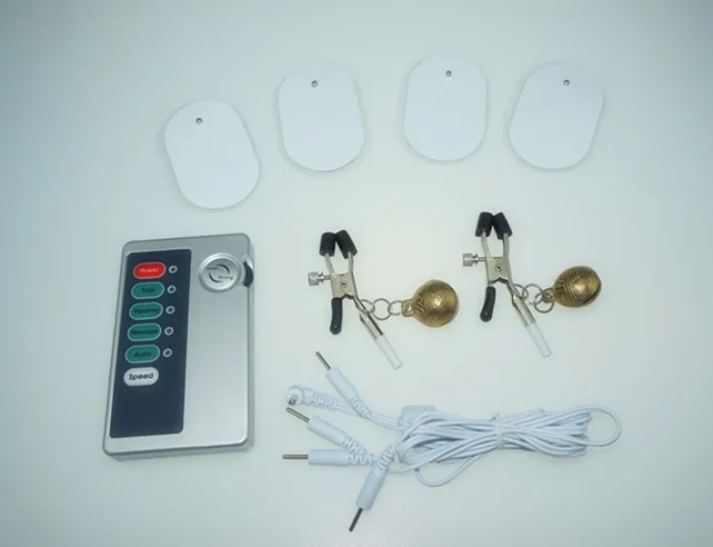 Электрошоковый зажим для сосков игрушка Электростимуляция груди массажер