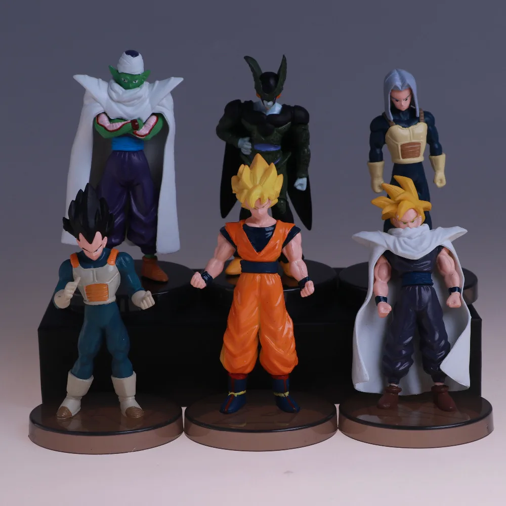 6 шт. Dragon ball z кай супер Супер Саян Вегета Сотовый Dol Сон Гоку Piccolo Фигурку Модель