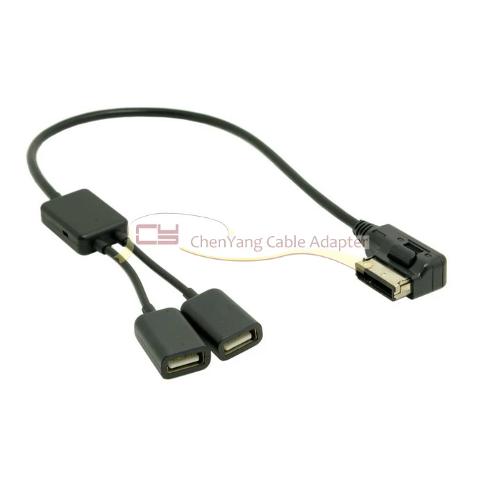 1 шт./медиа в AMI MDI два USB порта AUX флэш накопитель адаптер кабель для автомобиля VW AUDI