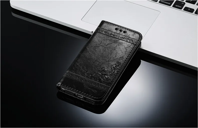 USLION кожаный чехол-бумажник с откидной крышкой для iPhone 6, 7, 8 Plus, X, XR, XS, Max, Ретро стиль, 3D принт, цветок, Роскошный чехол для телефона, полное покрытие, сумки, чехол