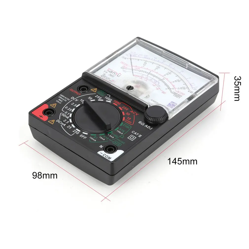 TY-360 стрелочный мультиметр AC/DC Вольтметр Амперметр True RMS диод ом тестер