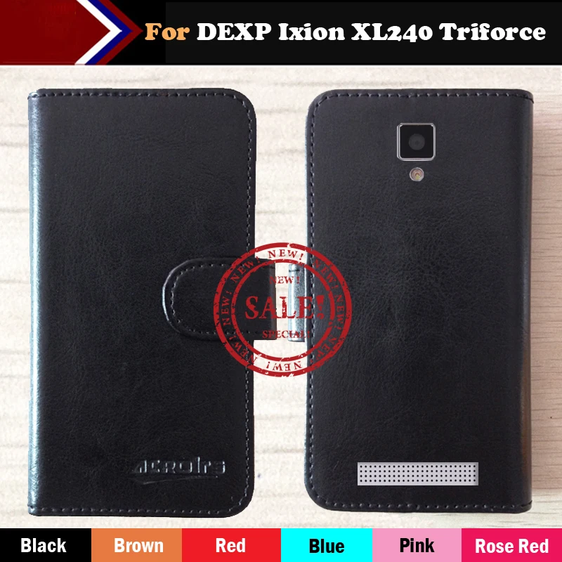 2017 г. DEXP Ixion XL240 Triforce чехол заводская цена 6 цветов модный Эксклюзивный кожаный на