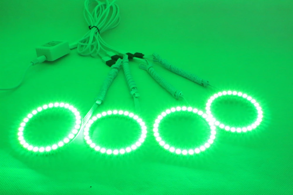 1 комплект RGB Led ангельские глазки для BMW E30 E32 E34 3 5 7 серия фар с 4 шт 120 мм Halo кольцами