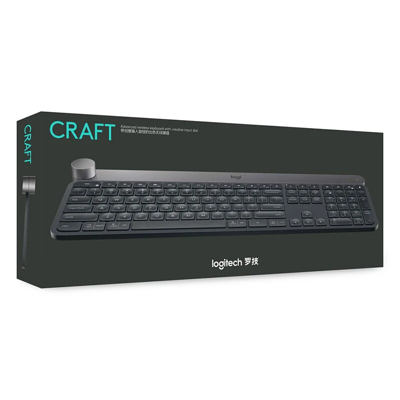Logitech CRAFT Беспроводная Клавиатура Unifying 2 4 ГГц и Bluetooth Умная Ручка управления