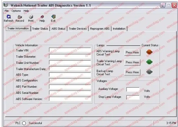 Набор диагностического программного обеспечения ABS для тяжелых работ на