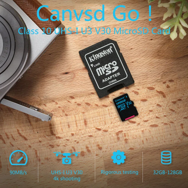 Карта памяти Kingston Digital 32 ГБ 64 microSDHC Canvas карта скорости класс 10 флеш память (SDCG2/32