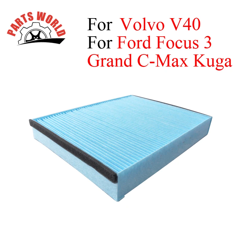 Карбоновый фильтр салона автомобиля для Ford Focus 3 Grand C-Max Kuga Volvo V40 OEM 1709013 31369455 31369456