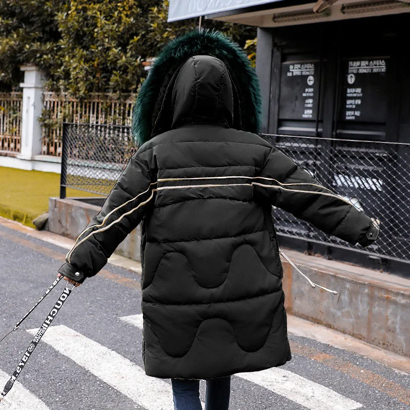 Новинка 2018 Высококачественная женская зимняя куртка простой дизайн манжет