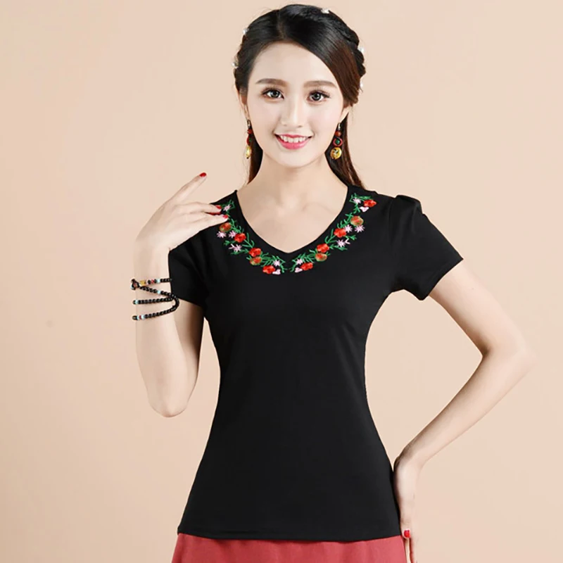 Camisa Feminina Топы Футболка в винтажном стиле Сезон лето футболка для женщин Большие