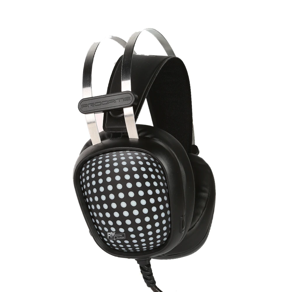 RK Royal kludge T10 3 5 мм проводной Игры наушники 7 Красочные Светодиодный свет Over-Ear Headphones