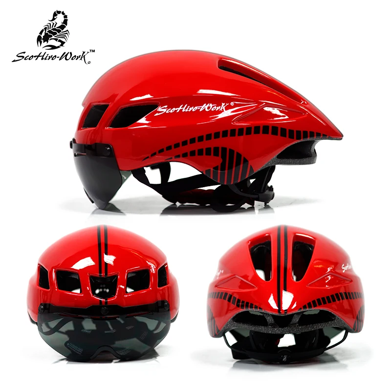 2020 в форме TT велосипедные шлемы с объективом шоссейные велосипеды MTB Aero-R1