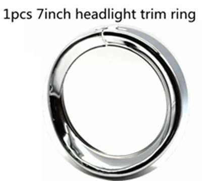 1pcs 7inch Chrome Yait 7 дюймов отделка для передней фары кольцо 4,5 дюймов сигнал поворота противотуманная фара отделка кольцо для туринга Road King Electra Glide - Цвет: 1pcs 7inch Chrome