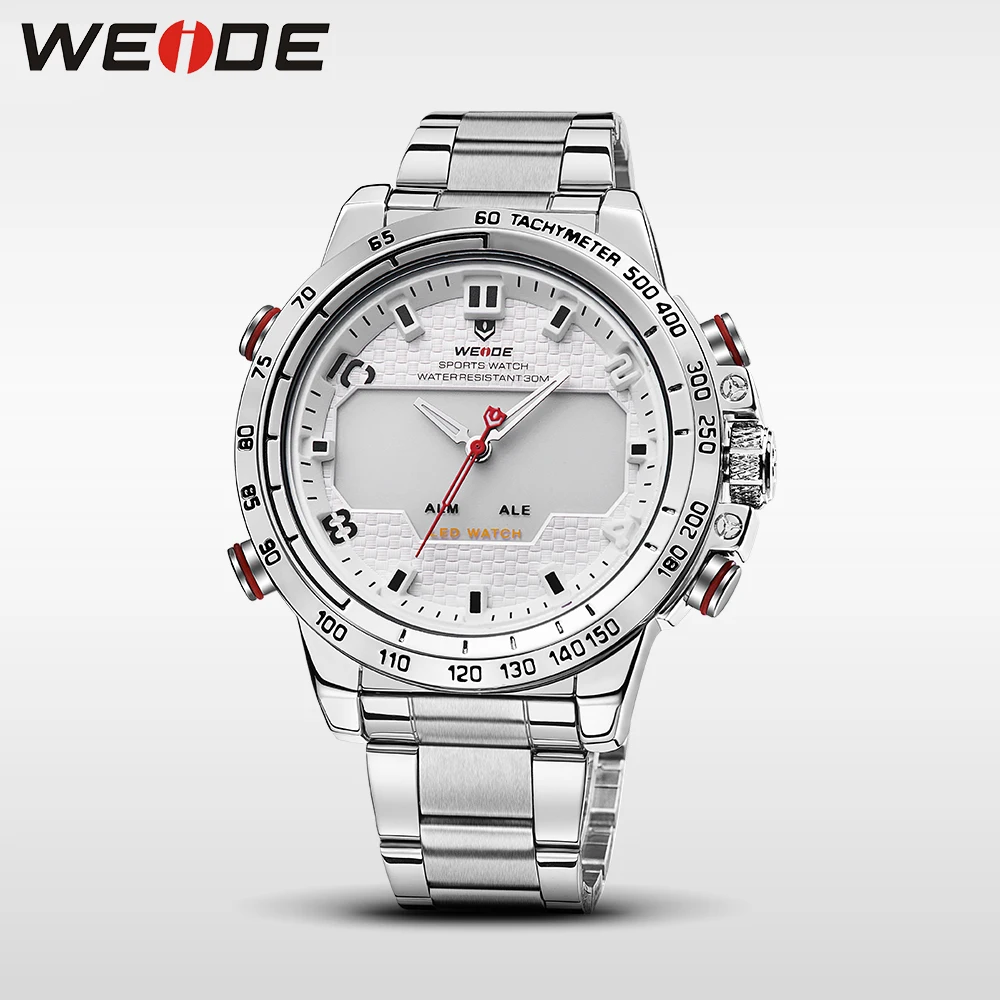 WEIDE стали серии часы люксовый бренд спорт цифровые ударопрочные
