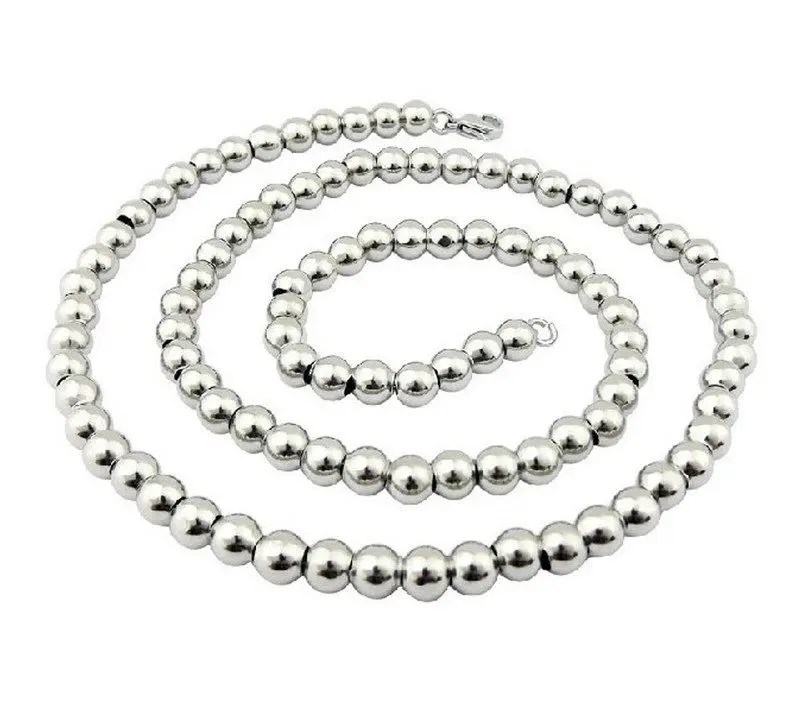 Ожерелье из нержавеющей стали 316L для мужчин и женщин длинное модное ожерелье с