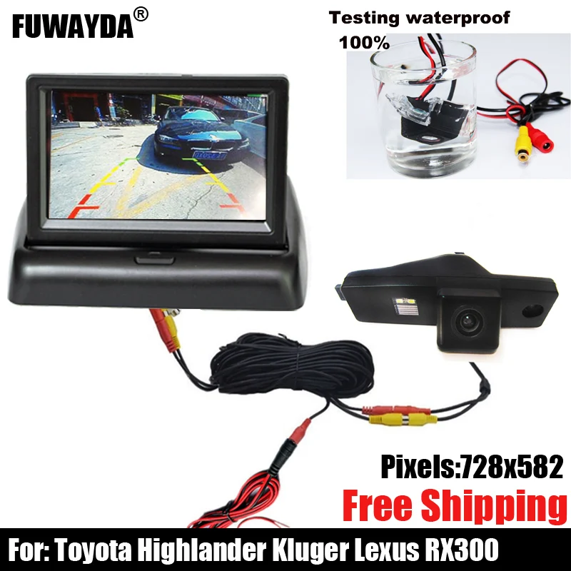 

free shipping!!! SONY CCD Chip Car Rear View Reverse Backup Parking Safety CAMERA for Toyota Highlander /Kluger /Lexus RX300