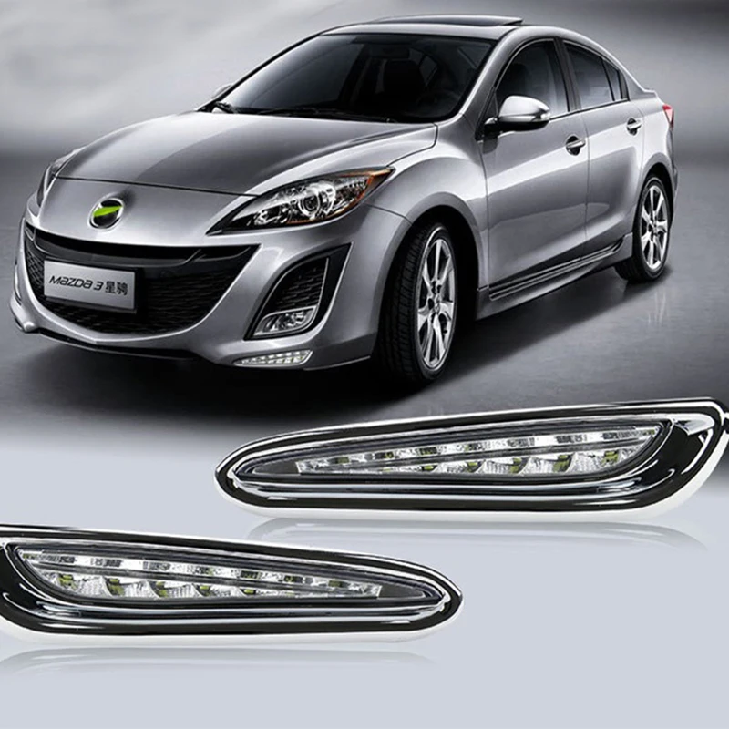 Для Mazda 3 2010 2011 2012 2013 DRL Дневной светильник управлять реле светодиодный 12V желтый