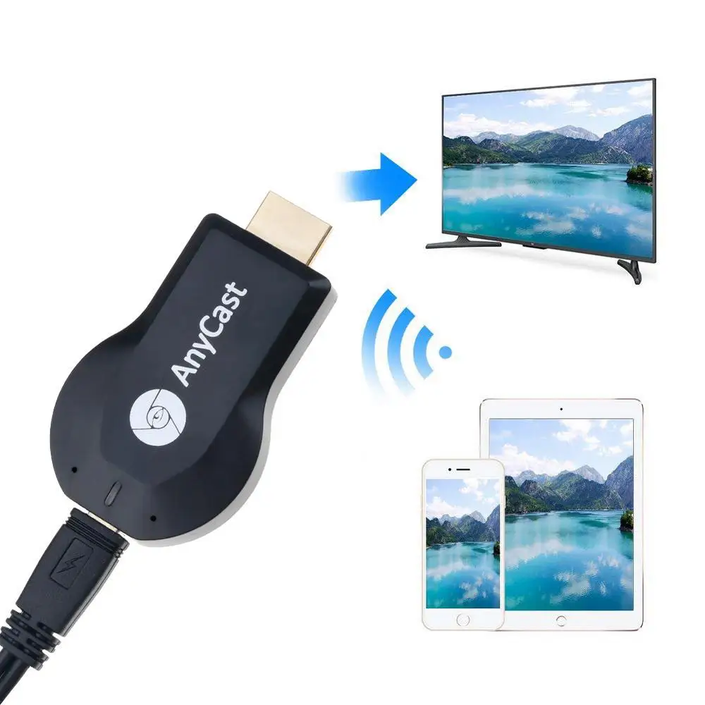 Приемник для телевизора AnyCast M2 Plus 2 4G + с беспроводным Wi Fi дисплеем приемник Airplay 1080P