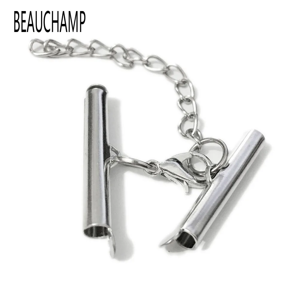 Ювелирная фурнитура BEAUCHAM обжимные концевые бусины многослойное ожерелье