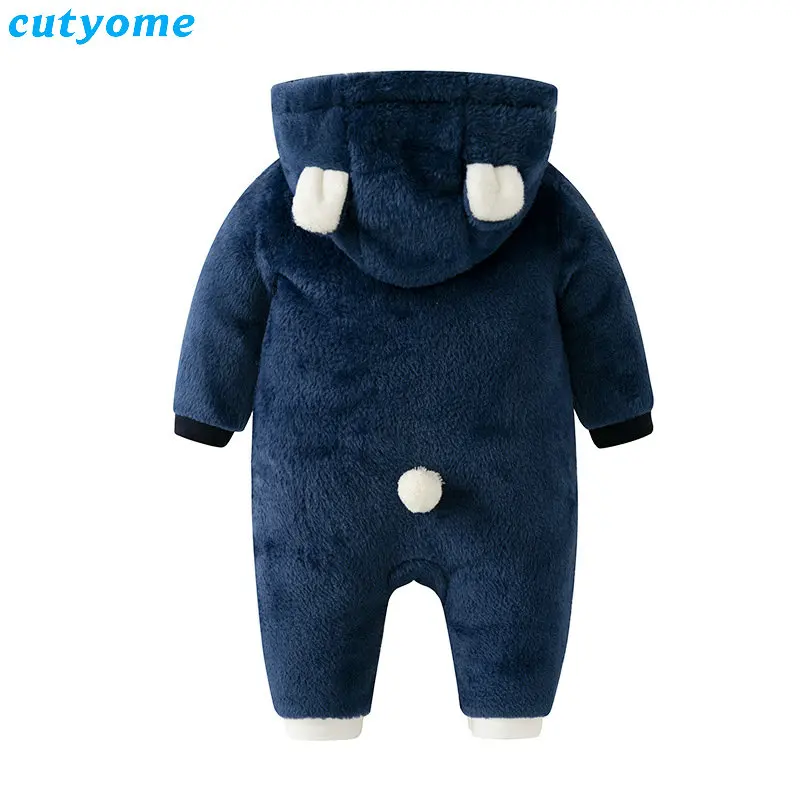 

Winter Bear Baby Boys Rompers Overalls Bodysuit Jumpsuit Newborn Girl Boy Thicken Cotton Snowsuit Kids Infant Snow Wear 0-18M