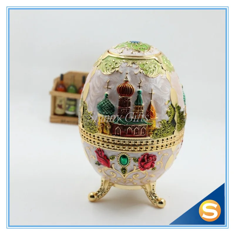Русский стиль Faberge яйцо зубочистка держатель с открывалкой для бутылок случайный