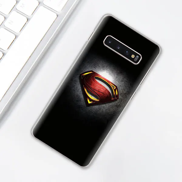 011 Значок "Супермен" с логотипом чехол для телефона для samsung Galaxy S10e S10 плюс S7 S8 S9 Plus, Note 8, 9, 10, плюс S10 5G M20 M30 жесткий чехол Coque - Цвет: 011