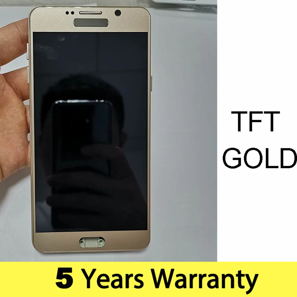 5 дюймовый ЖК для samsung Note N920F экран Золотой/белый/синий дисплей Galaxy Lcd Ekran Touch с