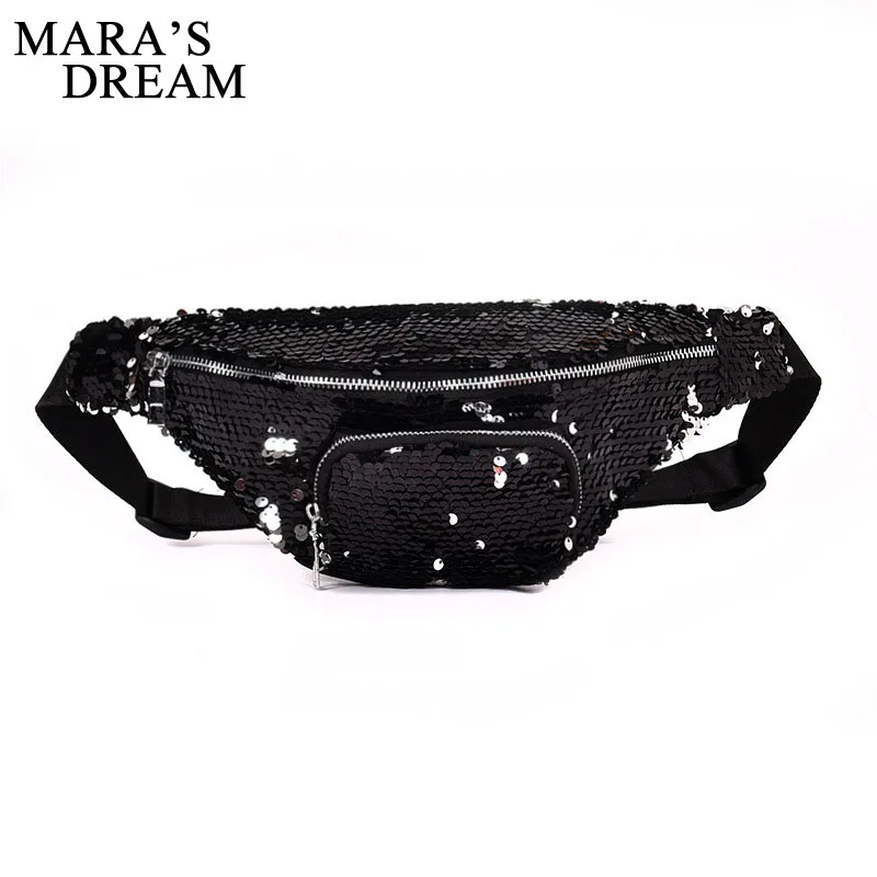 Mara's Dream модная нагрудная сумка поясная Женская шикарная через плечо с блестками
