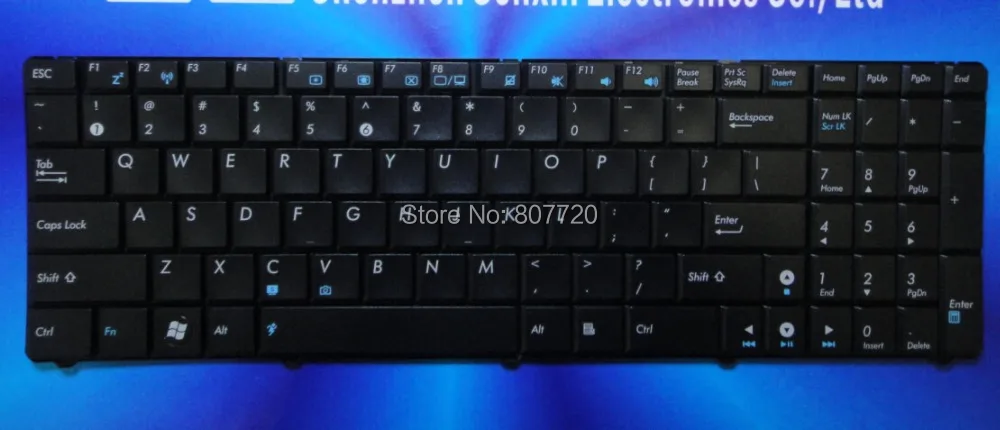 Клавиатура US для ASUS UL50 K52 K53 G60 G72 N61 G73 K73 UX50 U50 MP-07G73US-528 04GNQX1KUS00-2 0KN0-511US02. | Компьютеры и