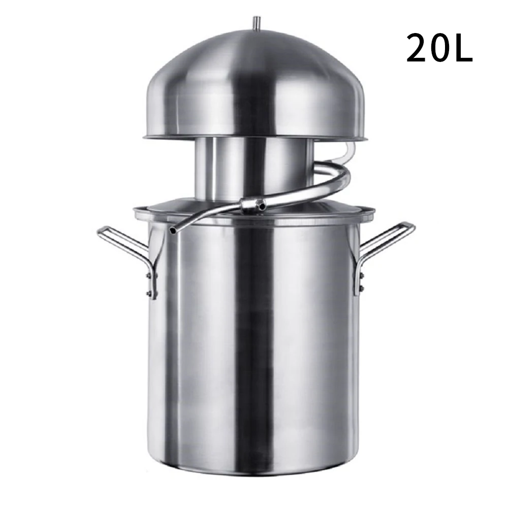 20L-Basic equipment YUEWO пивоварня антипригарный горшок дистиллятор Пароварка Самогонный аппарат чистая роса машина 304 нержавеющая сталь объем 20л - Цвет: 20L-Basic equipment